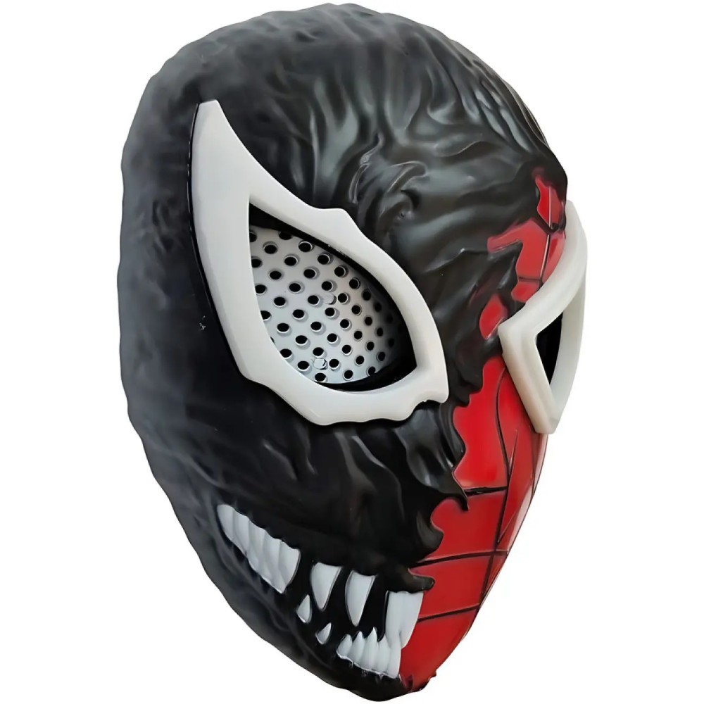 Mască Spider-Man în stil Venom cu iluminare LED la ochi