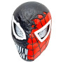 Mască Spider-Man în stil Venom cu iluminare LED la ochi