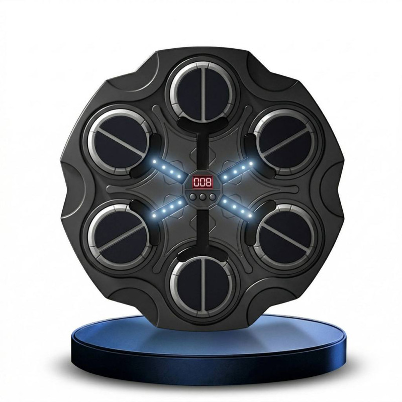 Țintă electronică de box cu muzică, iluminare, mănuși și numărare puncte