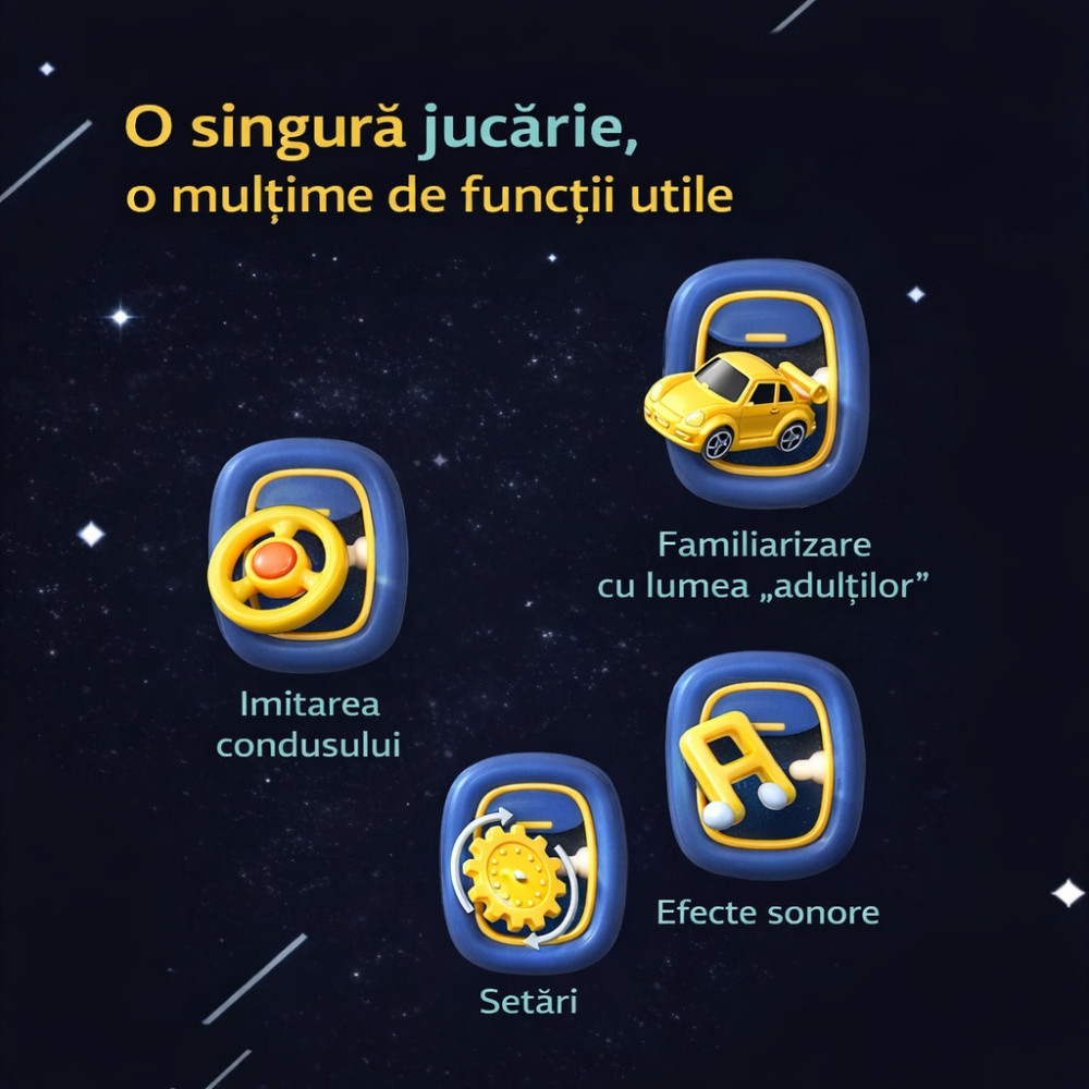 Simulator interactiv de condus pentru copii — autoantrenor electronic