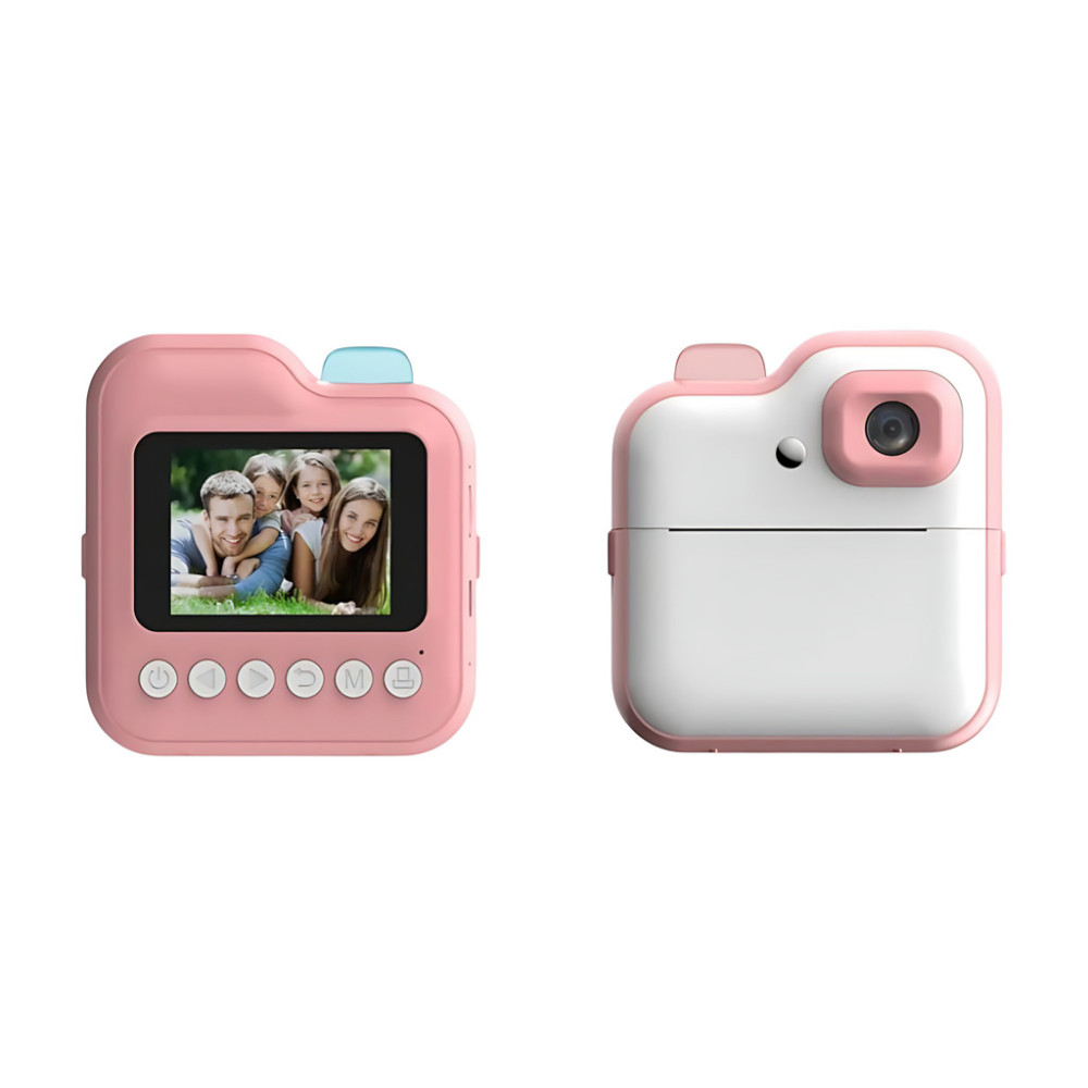Aparat foto digital pentru copii cu imprimantă pentru fotografii instant