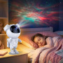 Лазерный ночник-проектор звездного неба. Астронавт с пультом.