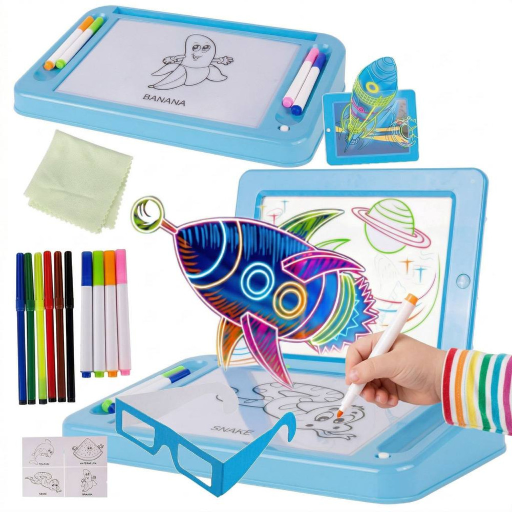 Tablă 3D de desen cu iluminare