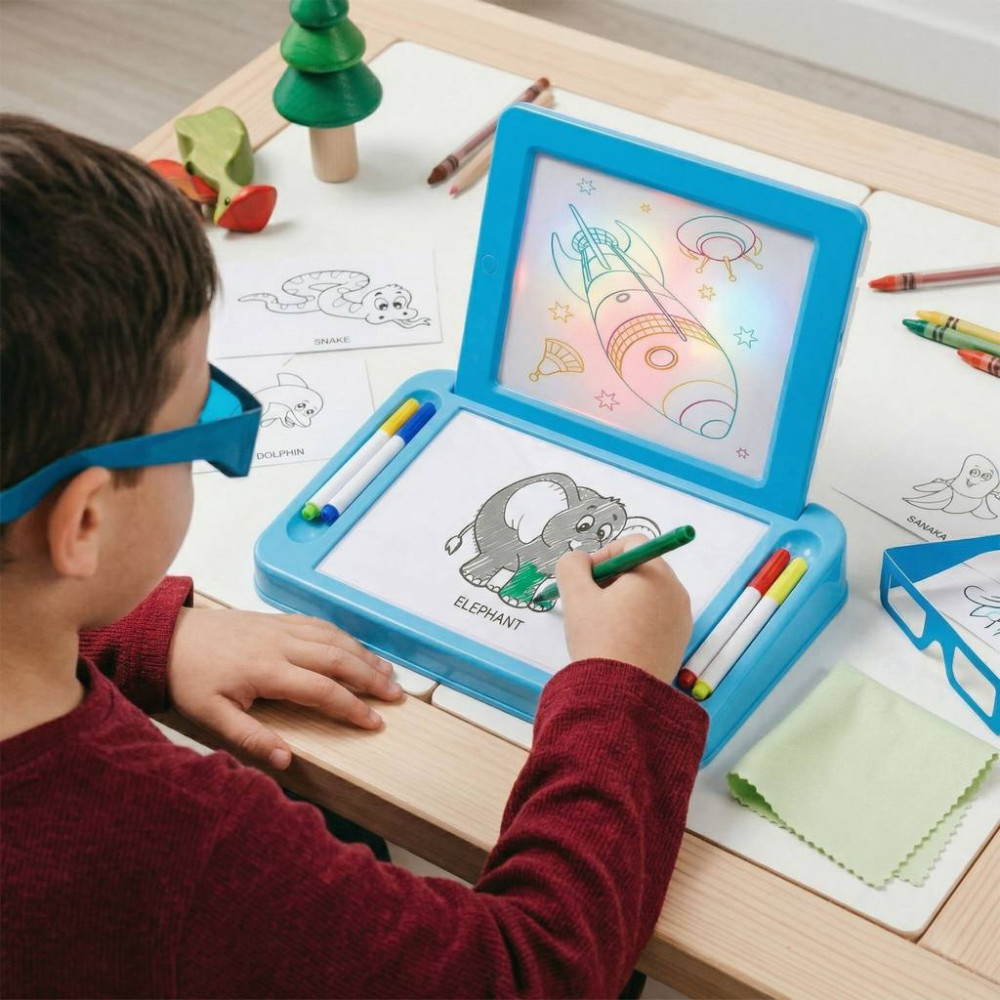 Tablă 3D de desen cu iluminare