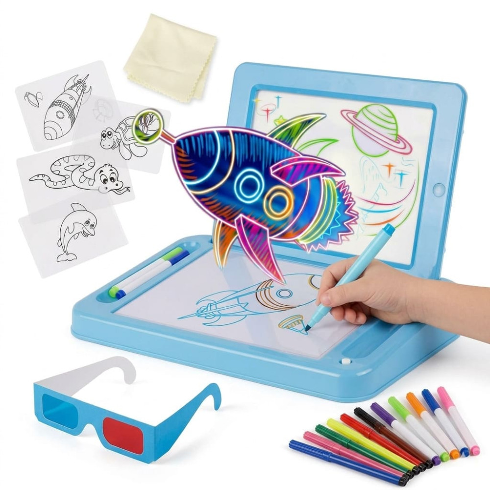 Tablă 3D de desen cu iluminare