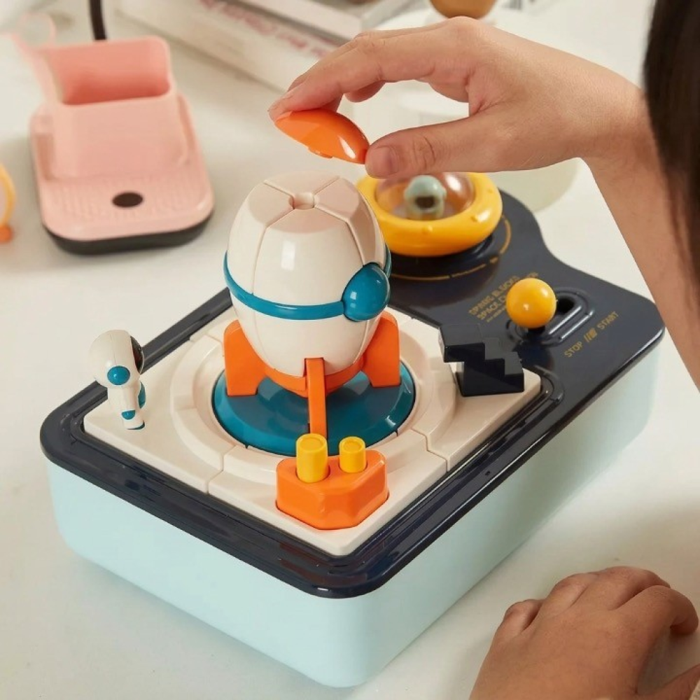 Joc logic cu platformă de joc și cronometru mecanic