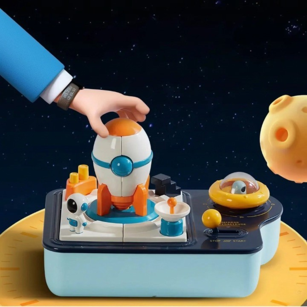 Joc logic cu platformă de joc și cronometru mecanic