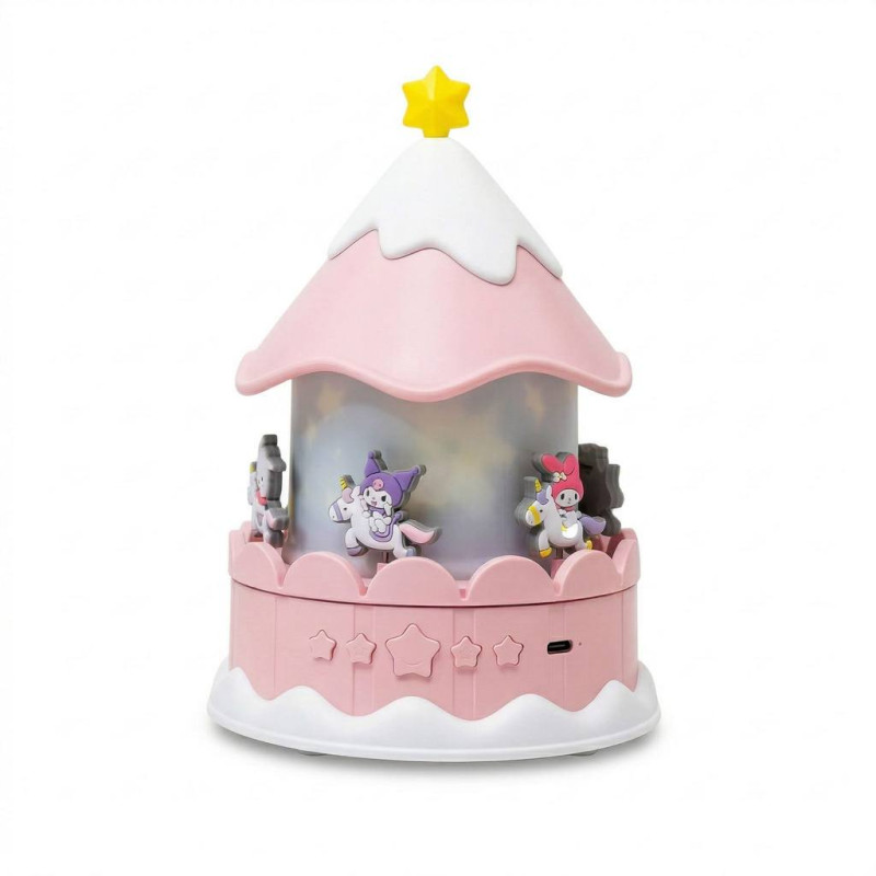 Lampă-proiector în stil Kurumi cu conectare USB și rotire la 360°