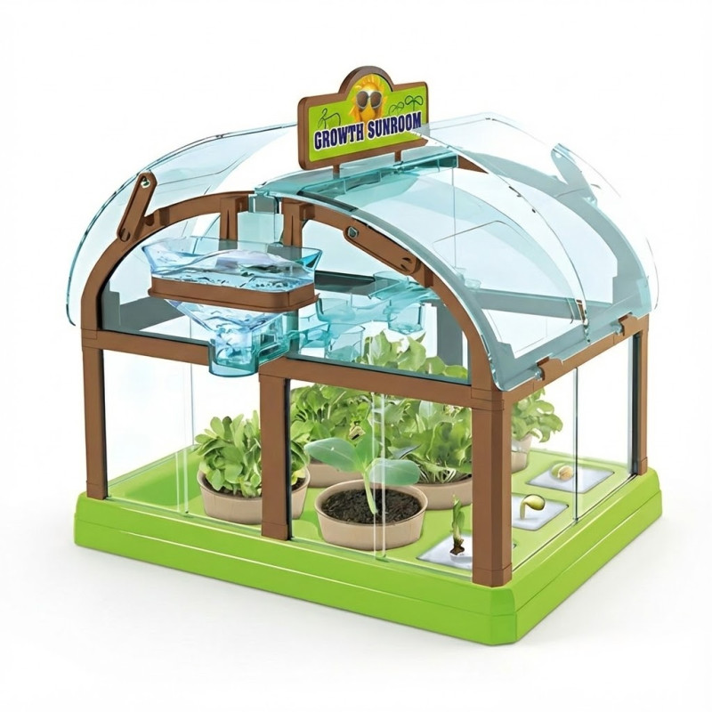 Набор юного садовода с семенами и домашней мини-теплицей