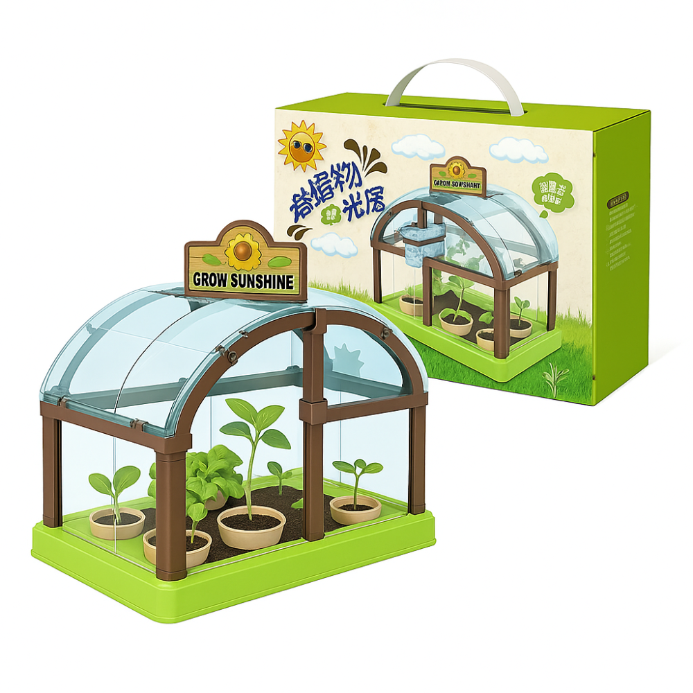 Набор юного садовода с семенами и домашней мини-теплицей