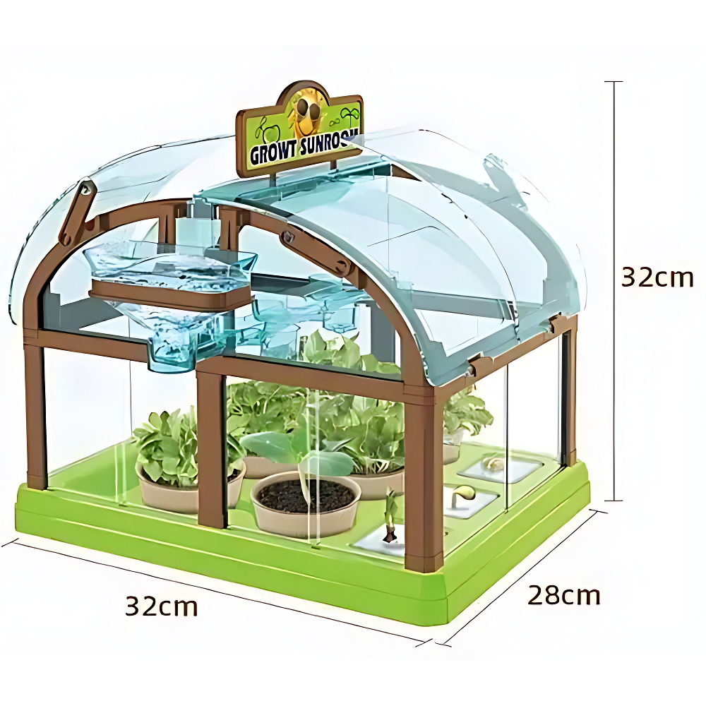 Набор юного садовода с семенами и домашней мини-теплицей