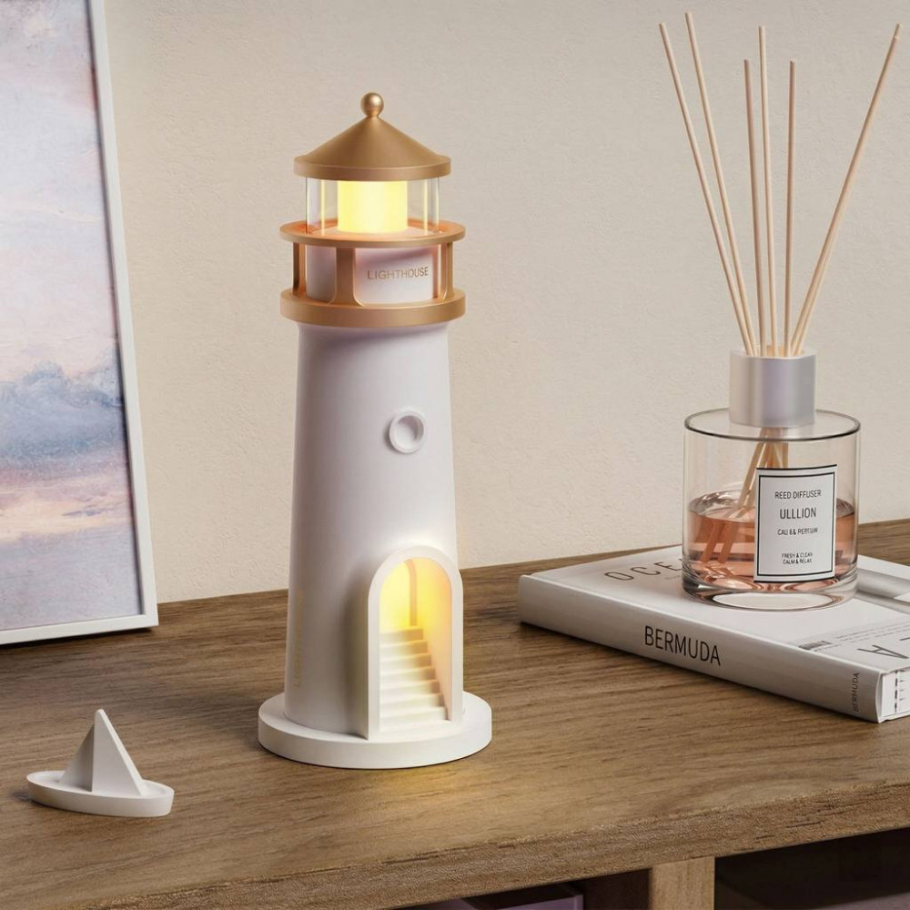 Лампа-маяк с проекцией луны и музыкой