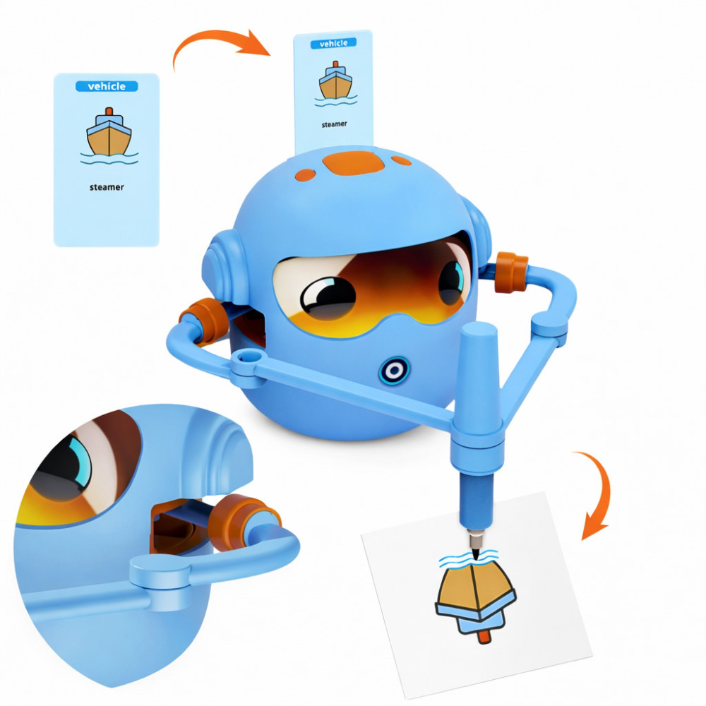 Robo-prieten pentru învățarea desenului și a limbii engleze