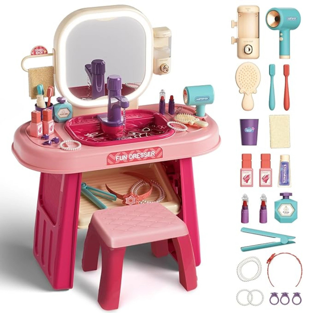 Туалетный столик с зеркалом, подсветкой и звуковыми эффектами