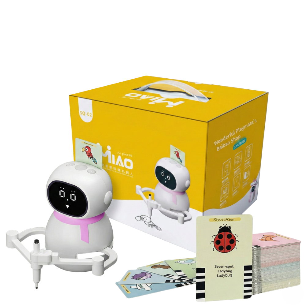 Робот-художник для рисования с обучающими кассетами и карточками