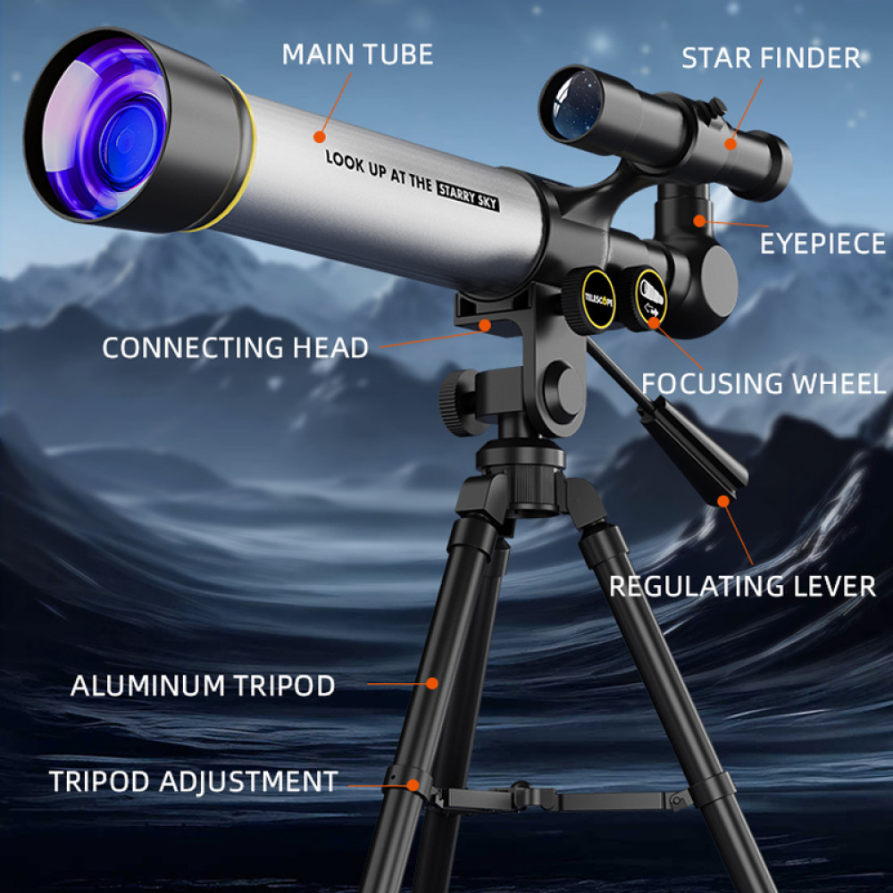 Детский телескоп с трехногой и креплением для смартфона