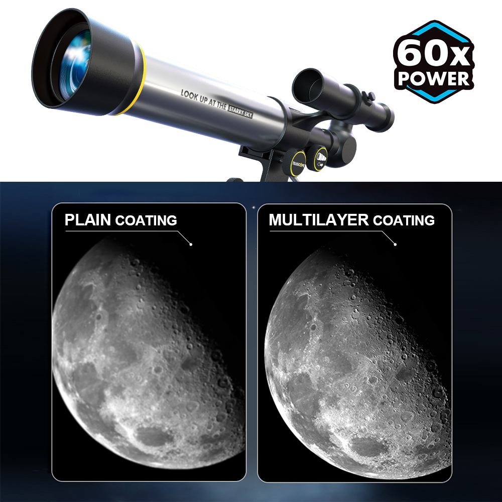 Детский телескоп с трехногой и креплением для смартфона