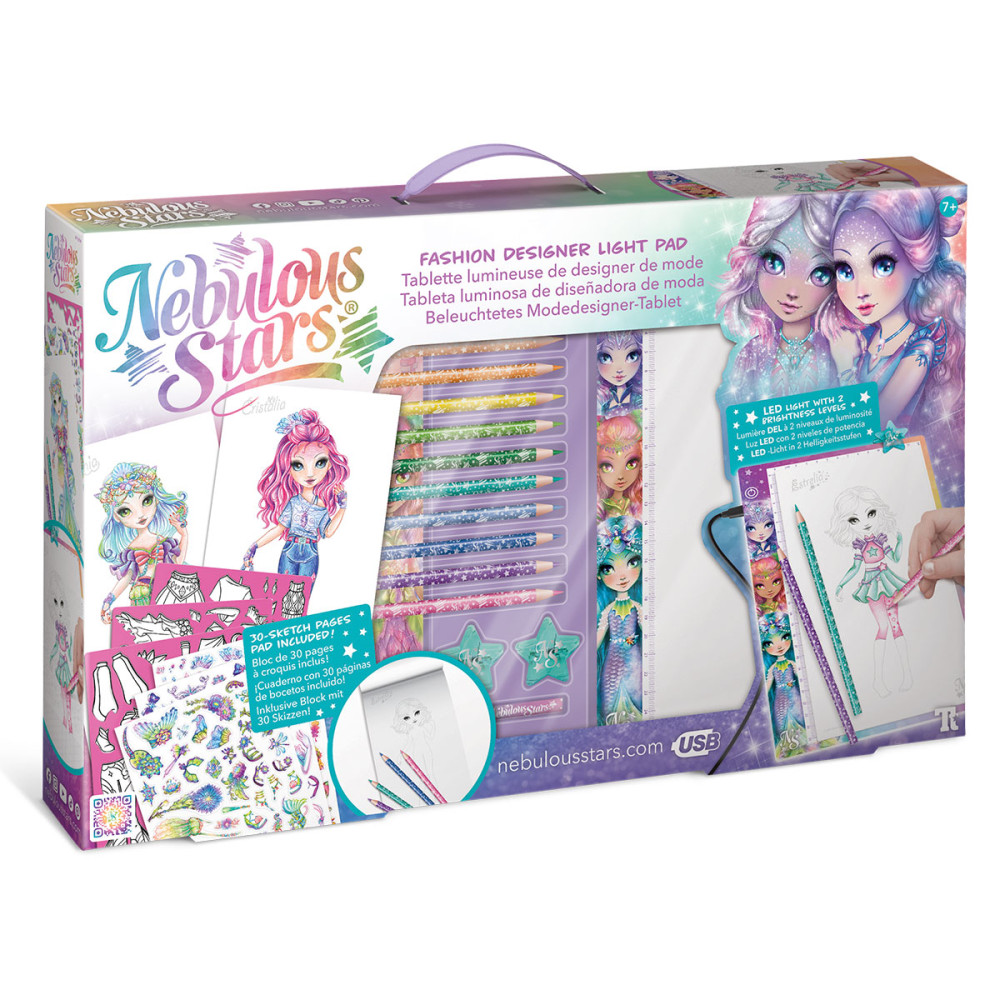 Набор для творчества со световым планшетом – Мода Туманных Звезд