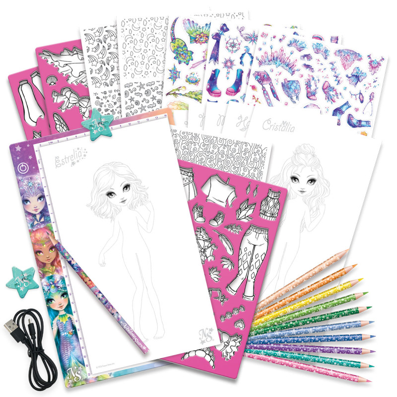 Набор для творчества со световым планшетом – Мода Туманных Звезд