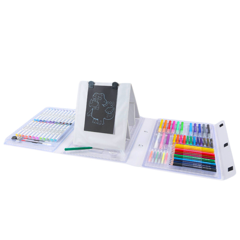 Набор для рисования с мольбертом в чемоданчике, 98 предметов.