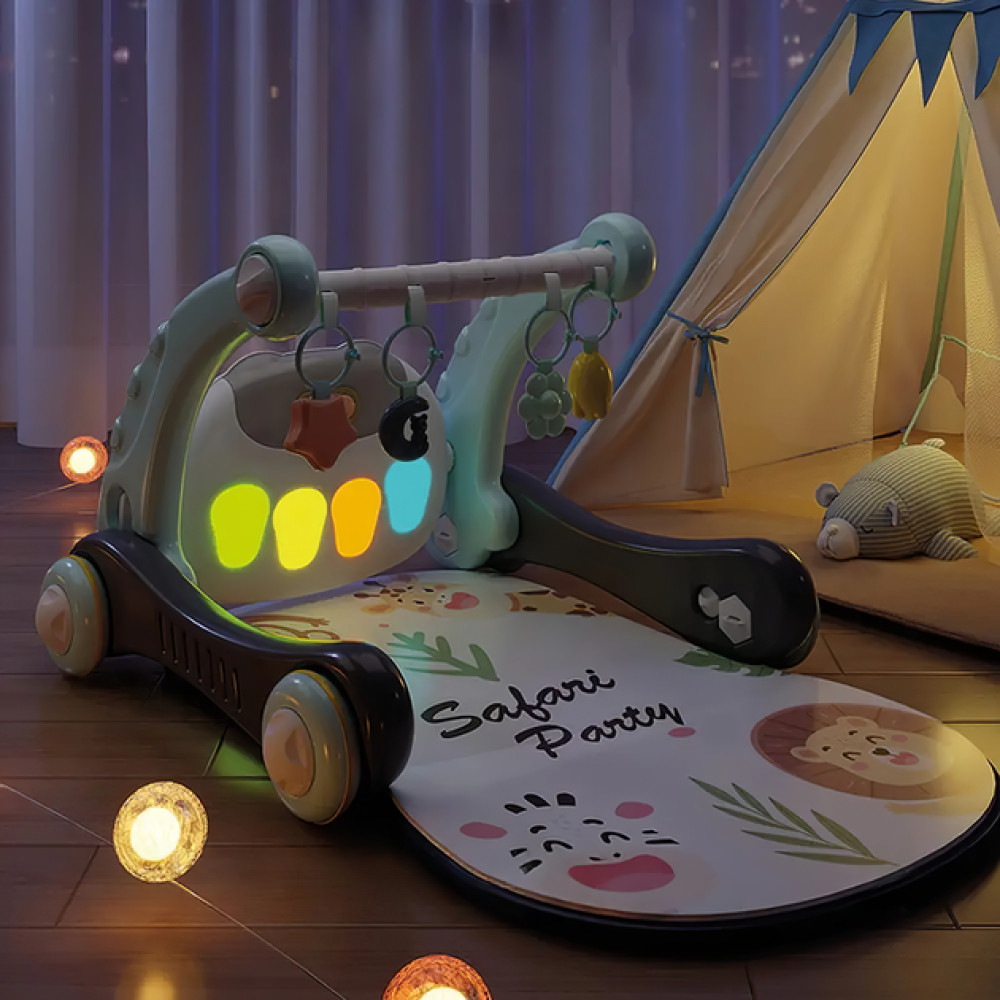 Детские ходунки с LED подсветкой и ковриком
