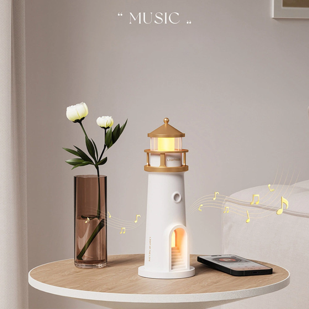 Лампа-маяк с проекцией луны и музыкой