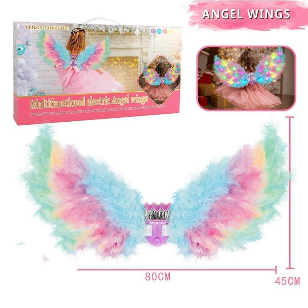 Детские крылья с подсветкой, движением и музыкой