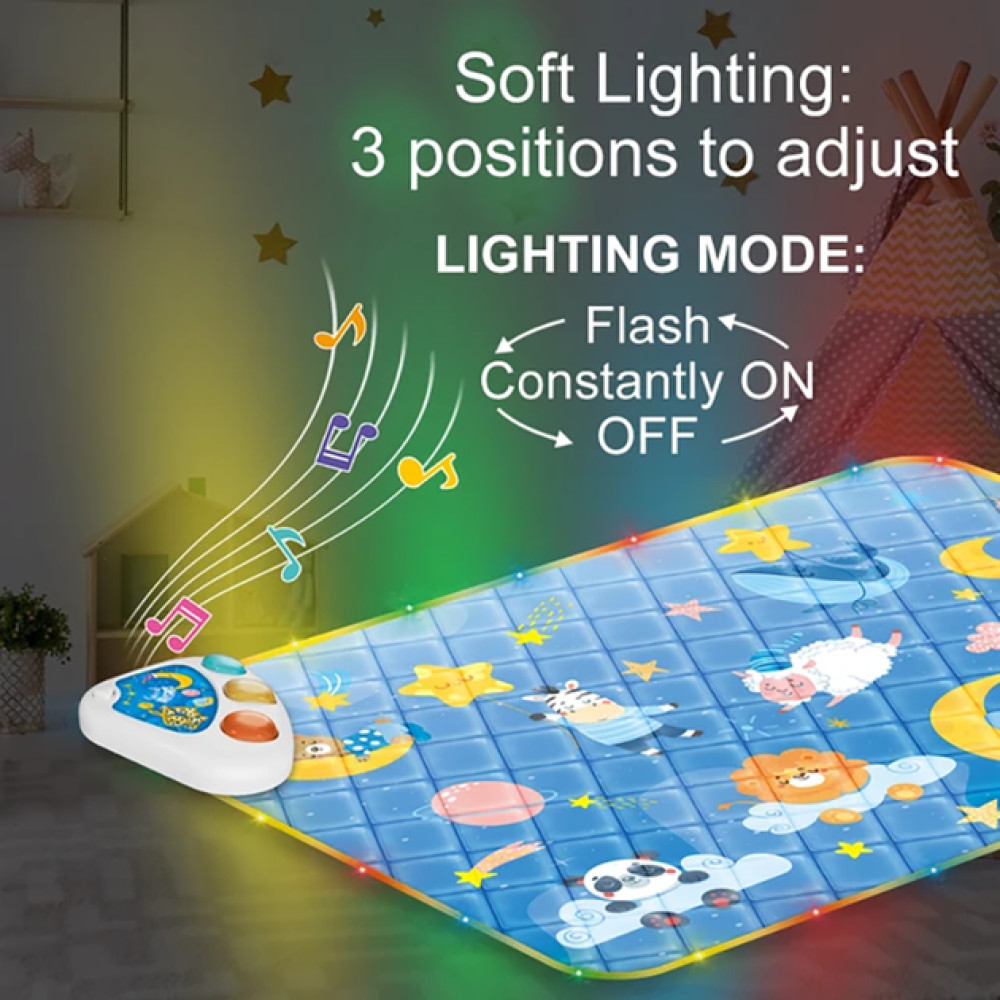 Музыкальный коврик для малышей с подсветкой