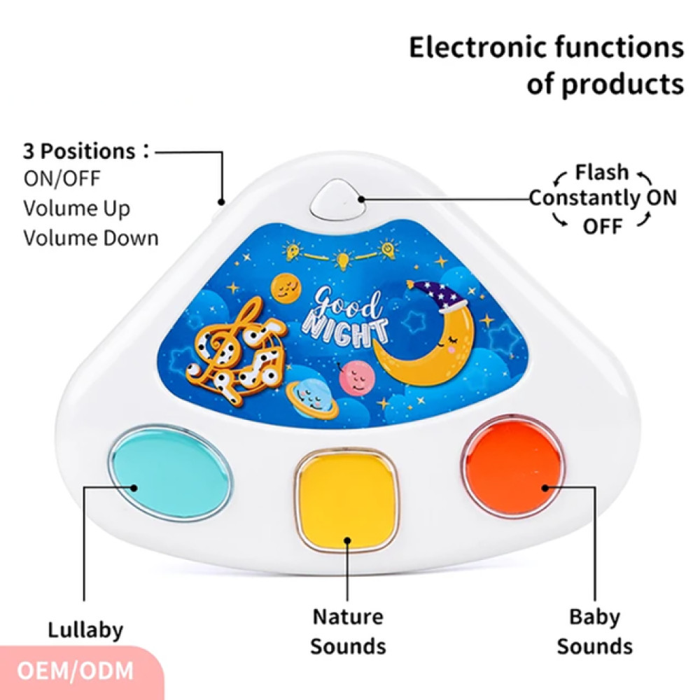 Музыкальный коврик для малышей с подсветкой