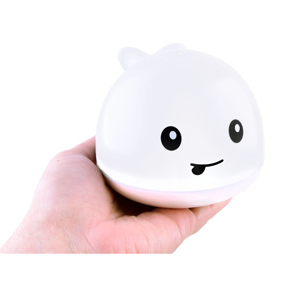 Игрушка-брызгалка для купания Кит с подсветкой