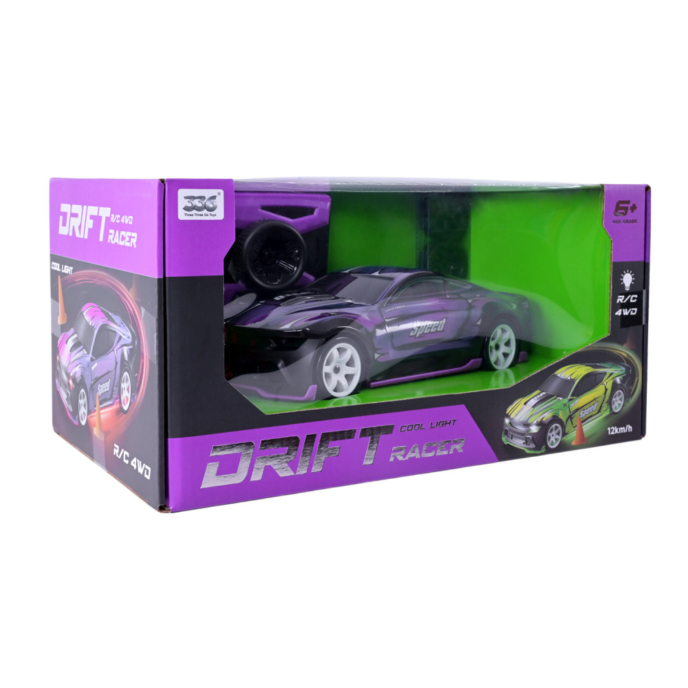 Дрифтовый автомобиль с подсветкой и тремя режимами скорости