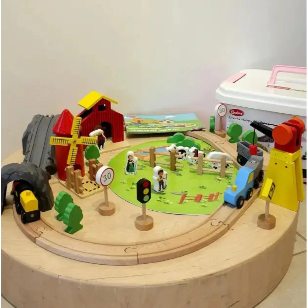 Большой гоночный трек для машинок на пульте управления.