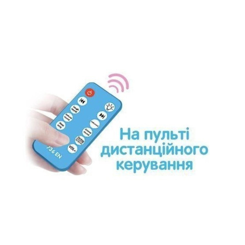 Карусель на кроватку с проектором и пультом ДУ