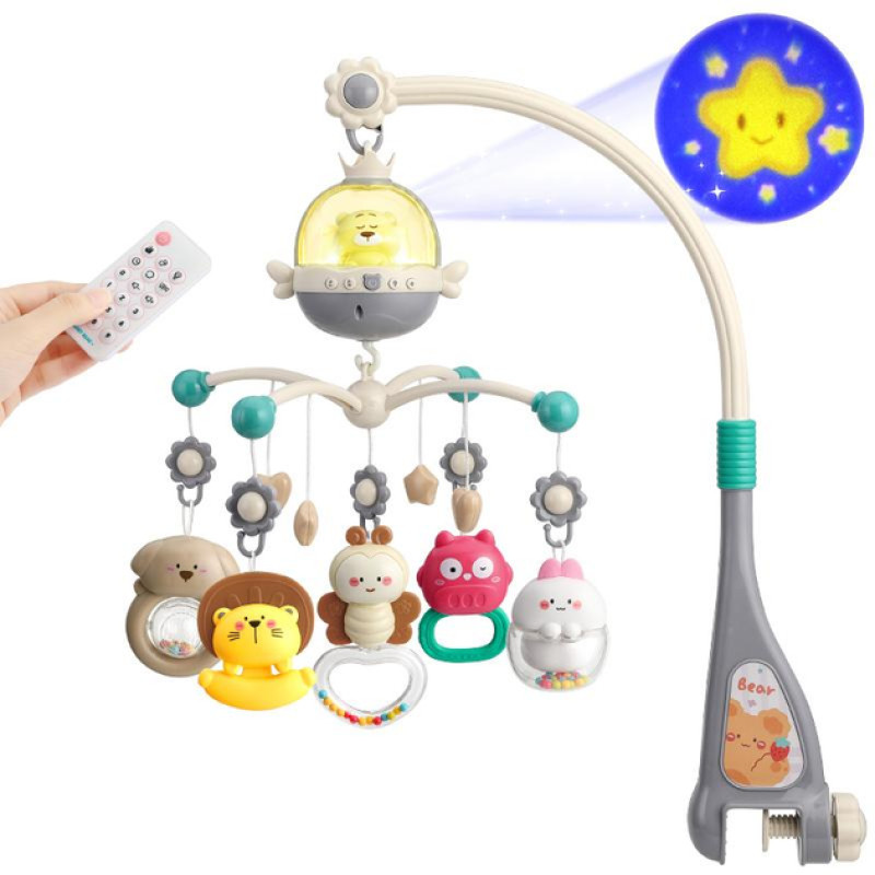 Музыкальная карусель с пультом управления, проектором и колыбельными