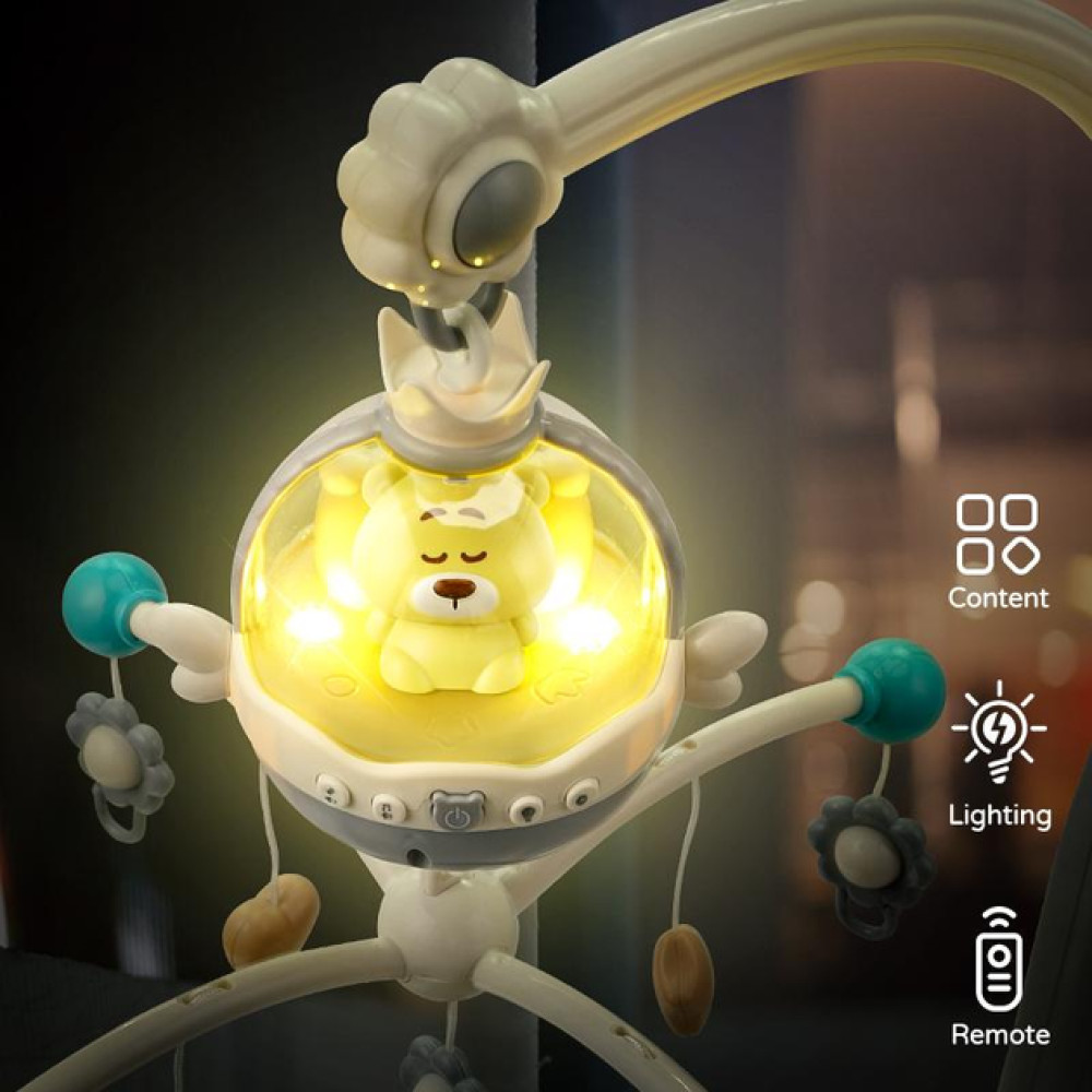 Музыкальная карусель с пультом управления, проектором и колыбельными