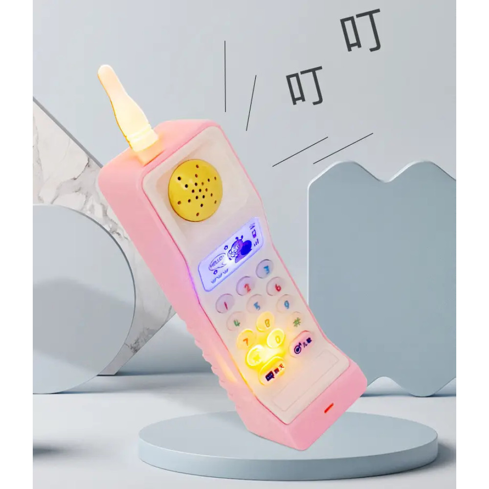 Деревянный бизиборд с магнитной доской и телефоном