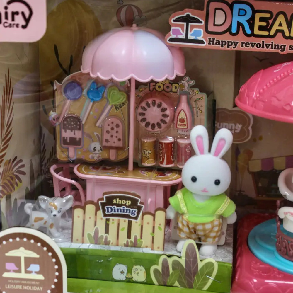 Игровой набор для детей Парк развлечений с каруселью и кафе