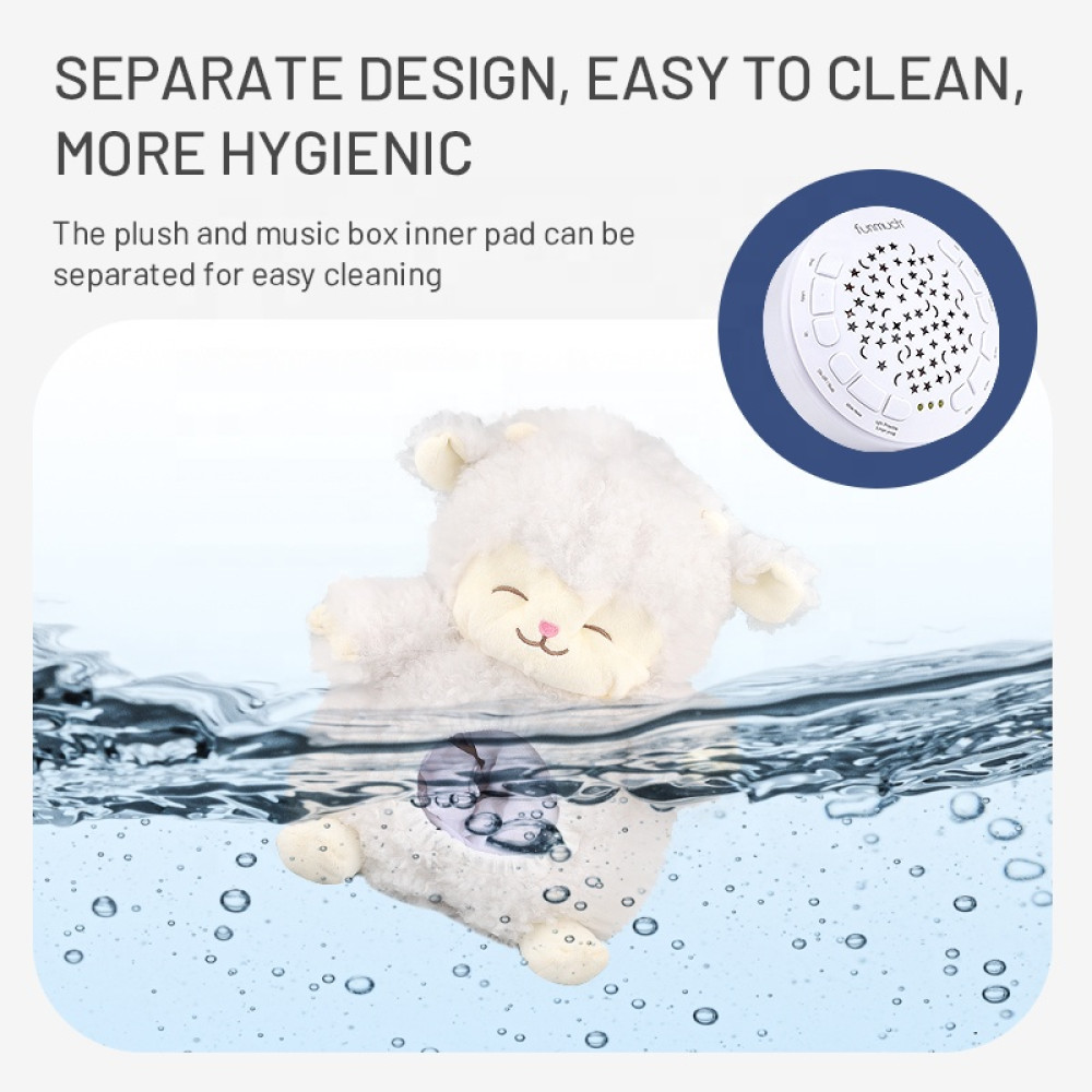 Плюшевый ночник-овечка с проектором звездного неба