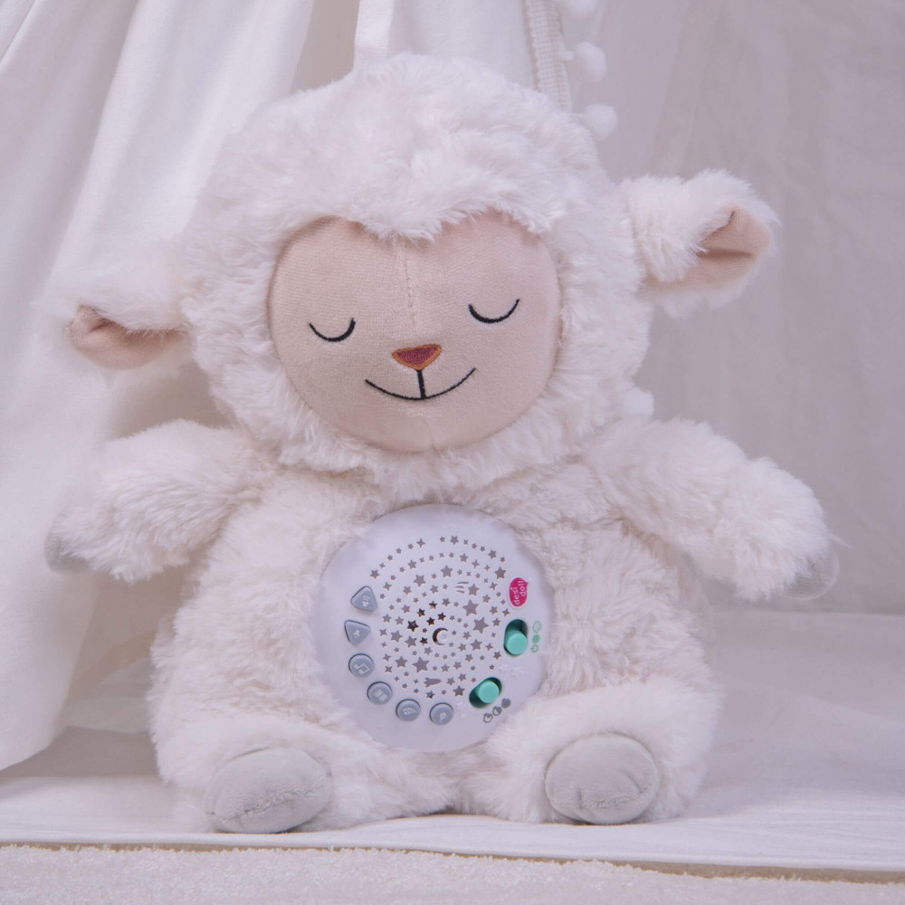 Плюшевый ночник-овечка с проектором звездного неба