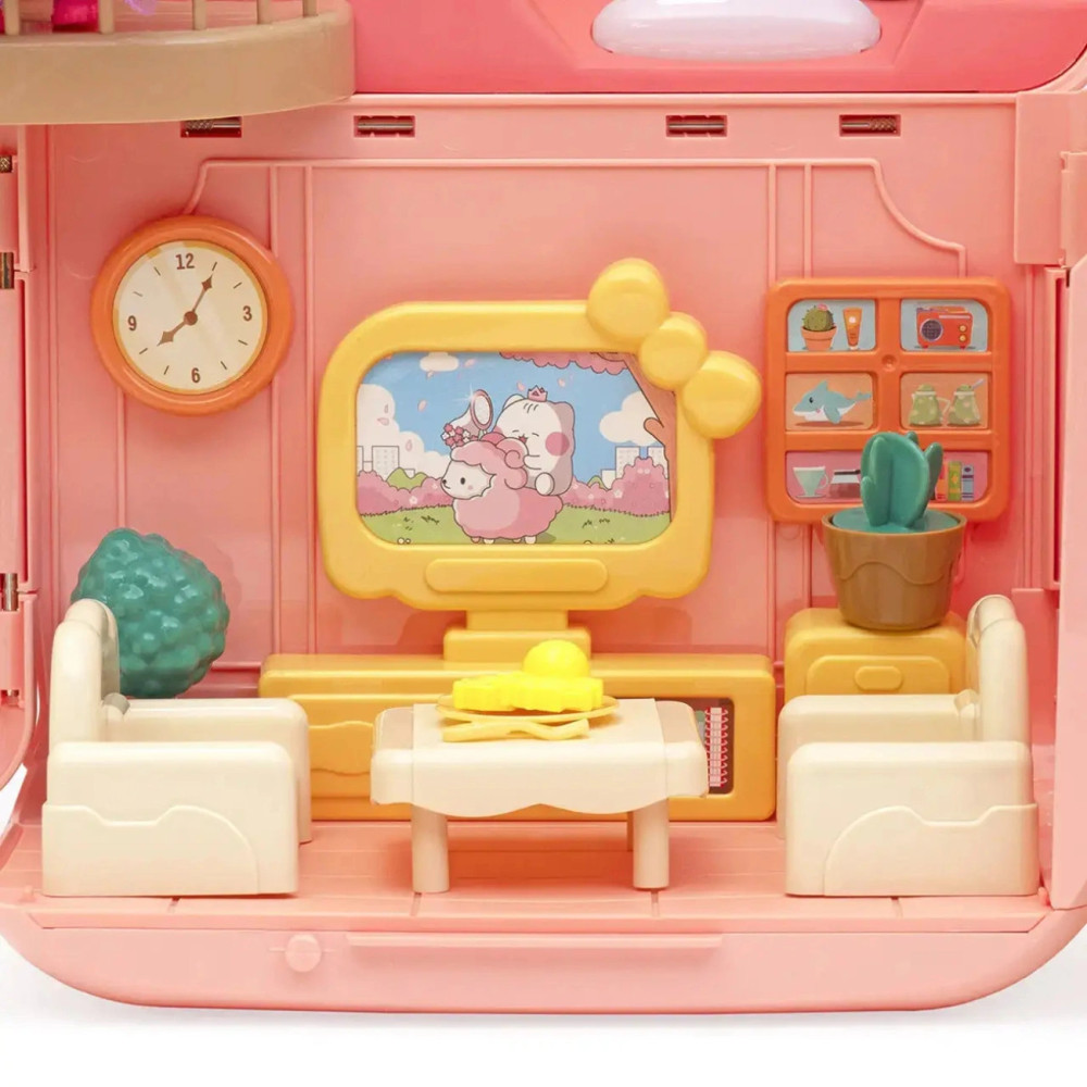 Домик для кукол Барби с дополнительными аксессуарами и мебелью