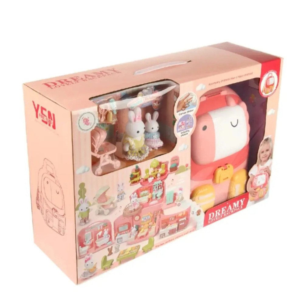 Домик для кукол Барби с дополнительными аксессуарами и мебелью