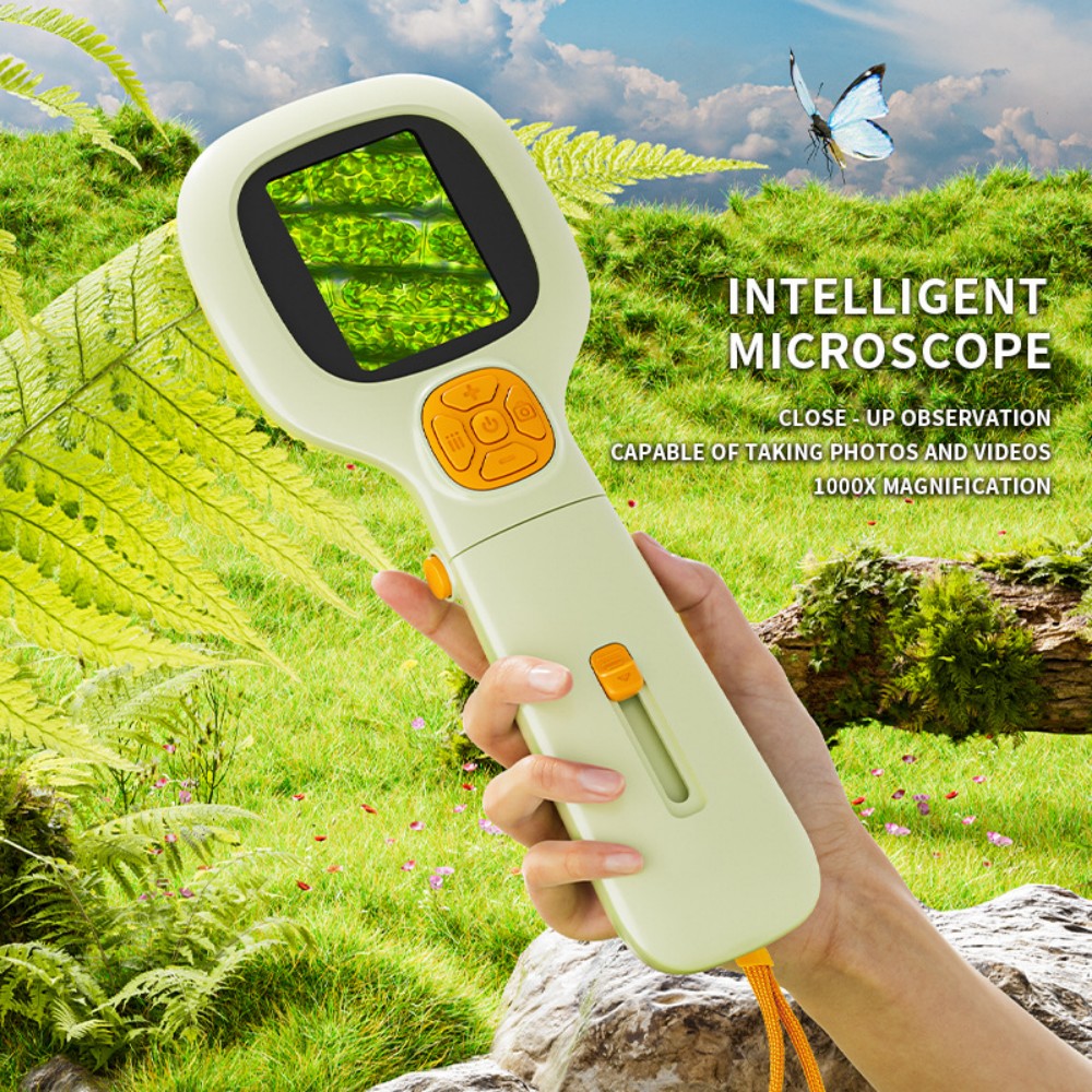 Цифровой микроскоп 2 в 1 настольный и портативный