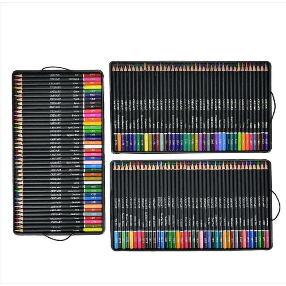 Набор цветных карандашей в металлическом кейсе, 120 цветов.