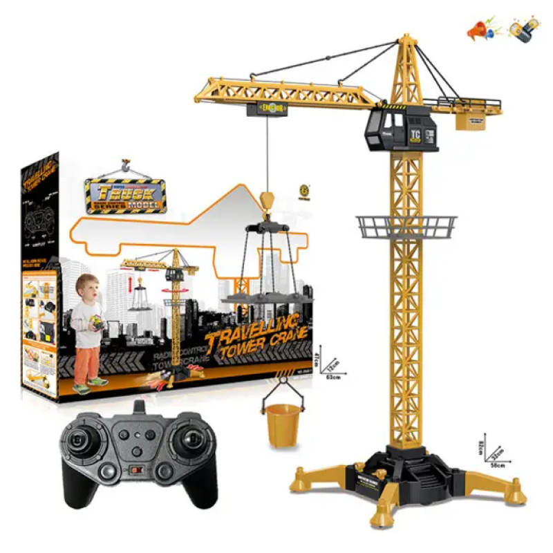 Великий радіокерований кран з підсвіткою і звуковими ефектами