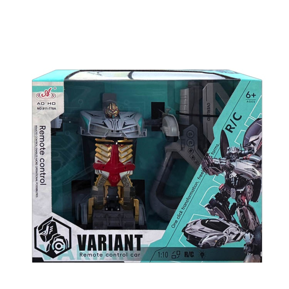 Радиоуправляемая машинка-трансформер с подсветкой и звуком