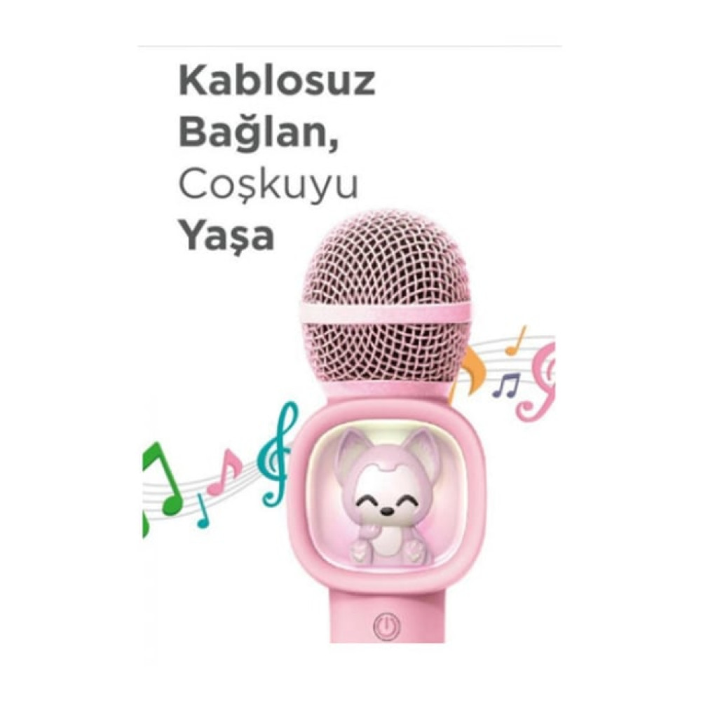 Детское караоке Bluetooth с микрофоном и подсветкой