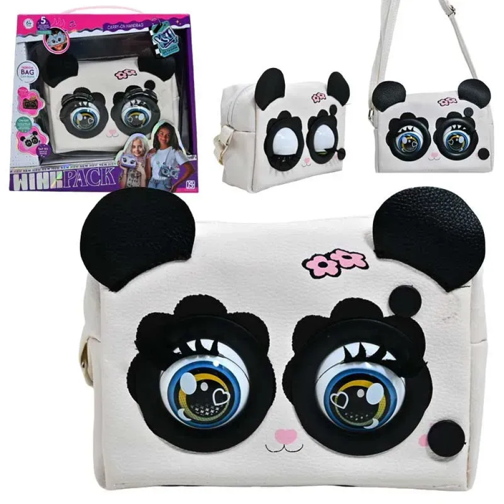 Интерактивная сумочка-панда с музыкой и подсветкой