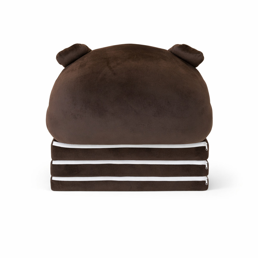 Fotoliu pliabil de pluș pentru copii în formă de Ursuleț