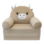 Fotoliu de pluș pentru copii în formă de Tăuraș