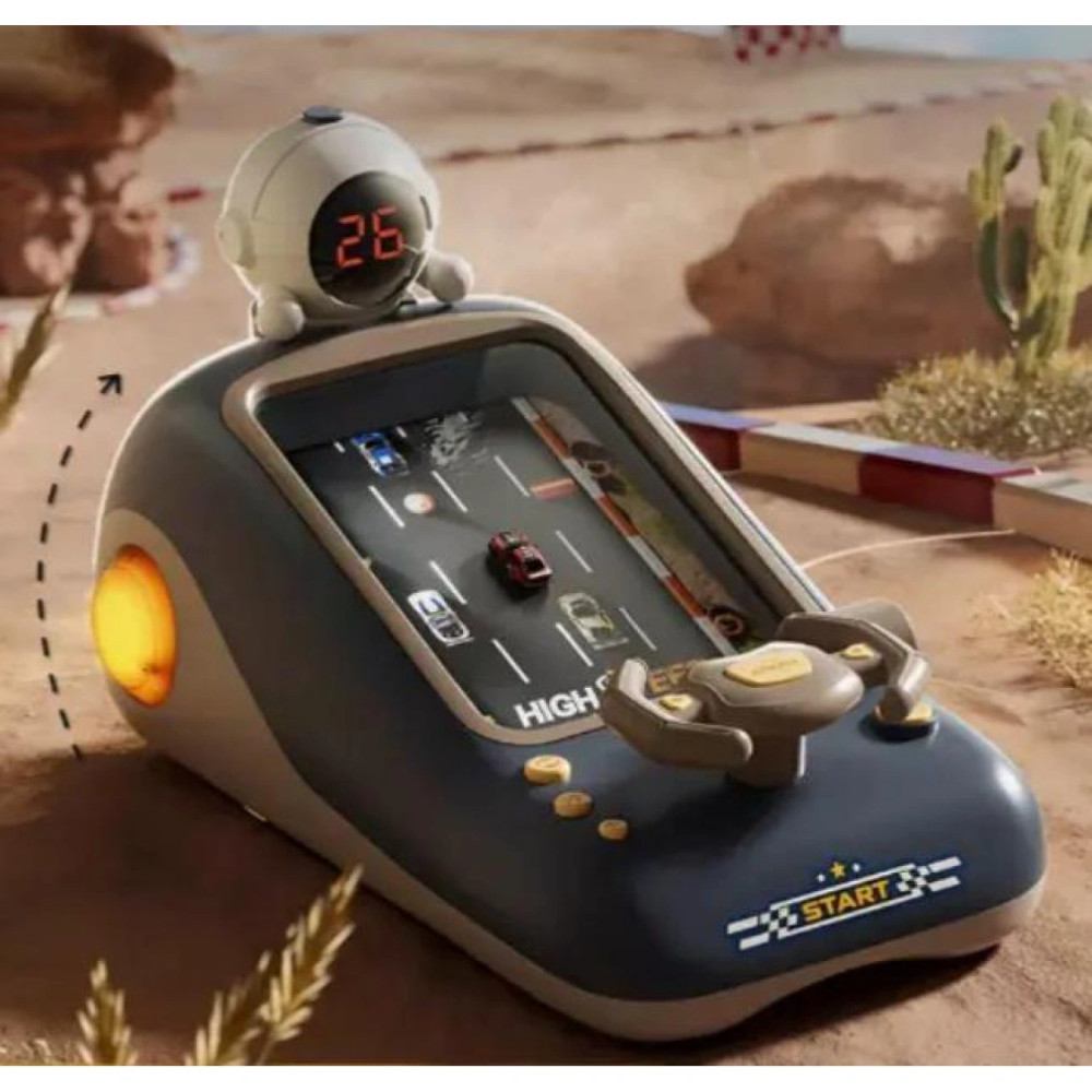 Серый симулятор вождения, детский игровой автотренажор